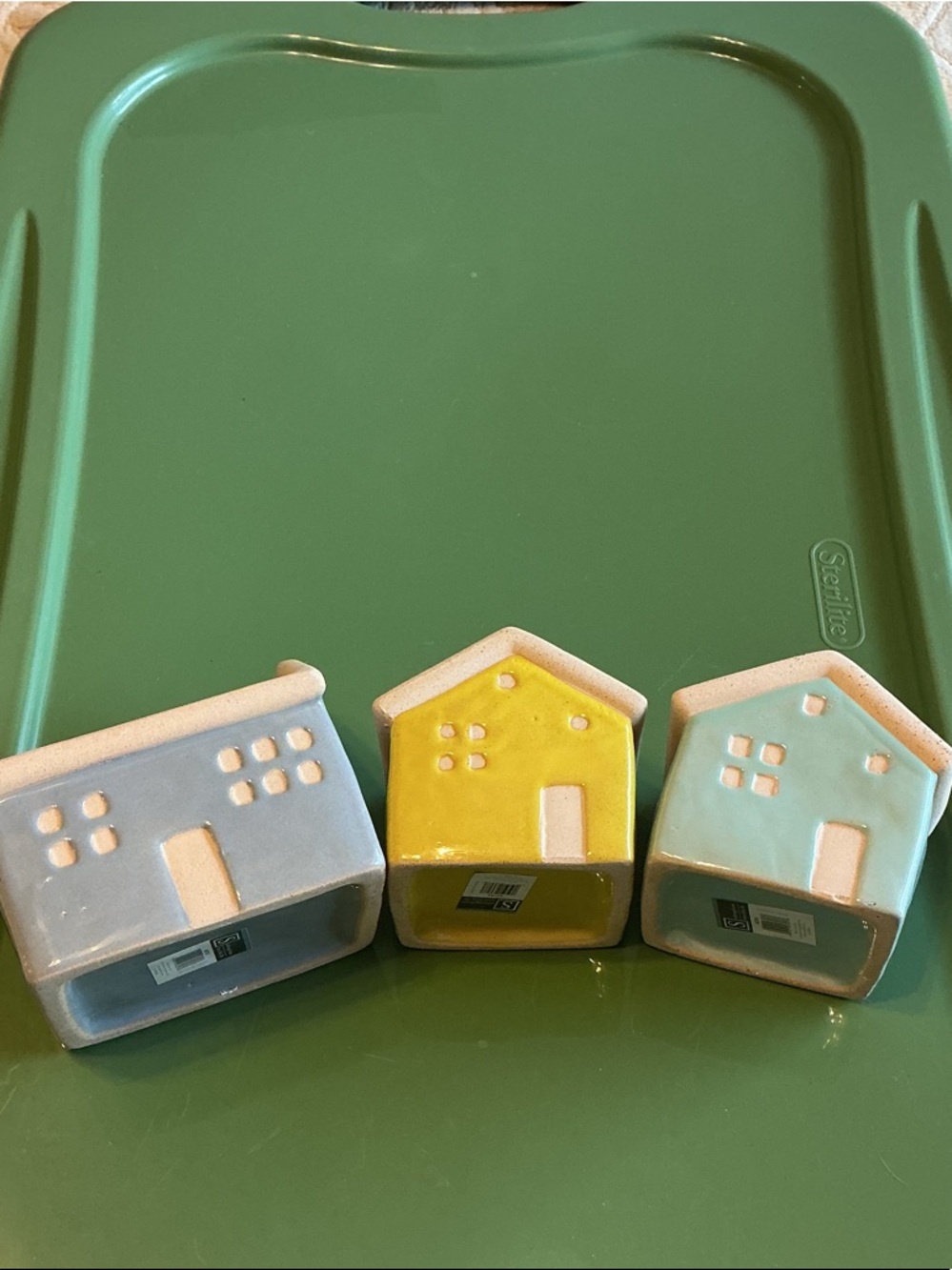 SET OF THREE HOUSE PLANTERS